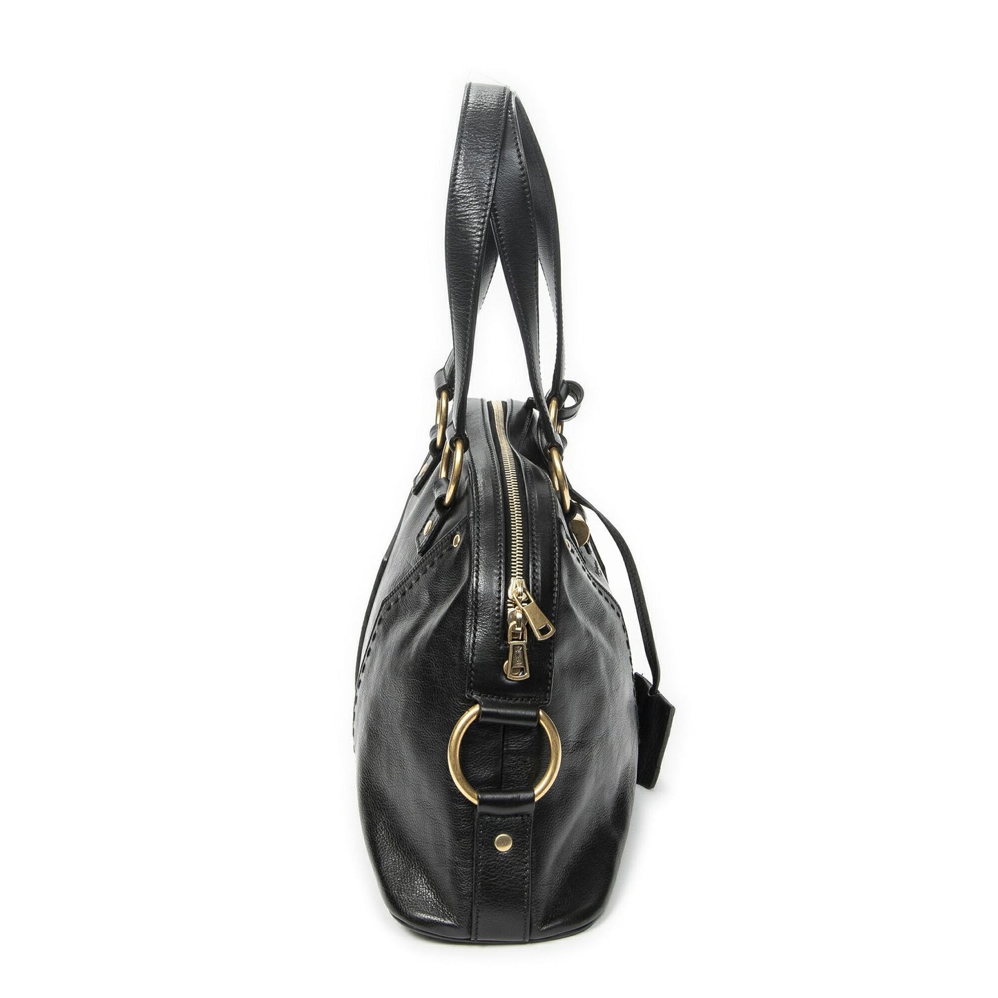 Saint Laurent Medium Muse Black Grain Calfskin Leather Shoulder Bag — view 4
