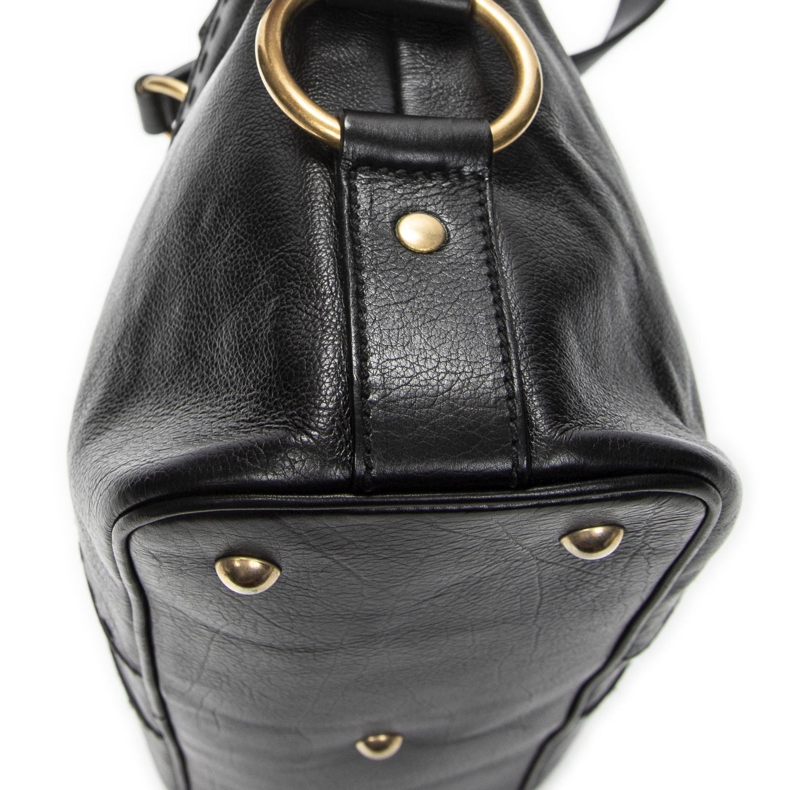Saint Laurent Medium Muse Black Grain Calfskin Leather Shoulder Bag — view 7