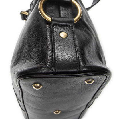 Saint Laurent Medium Muse Black Grain Calfskin Leather Shoulder Bag — view 7