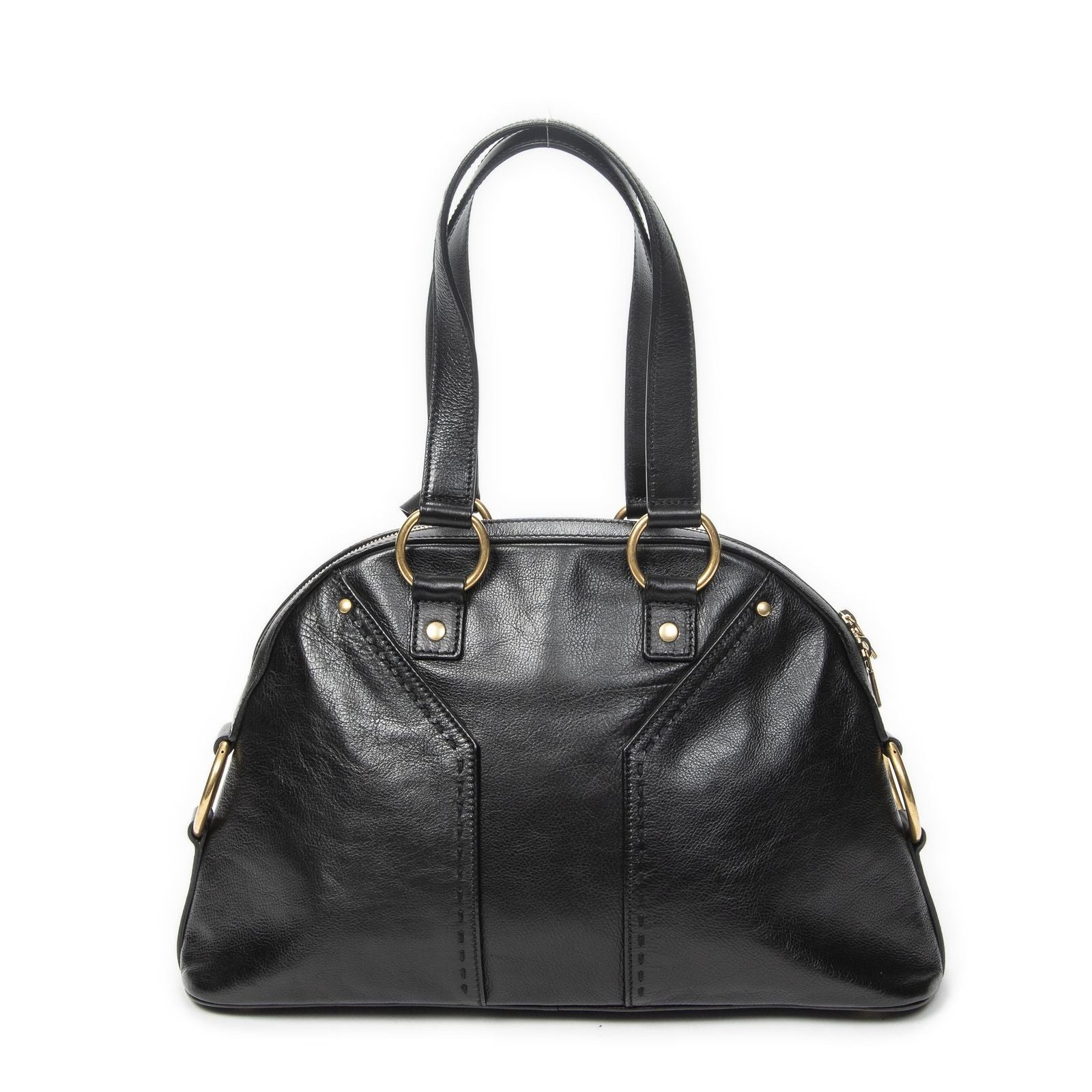 Saint Laurent Medium Muse Black Grain Calfskin Leather Shoulder Bag — view 5