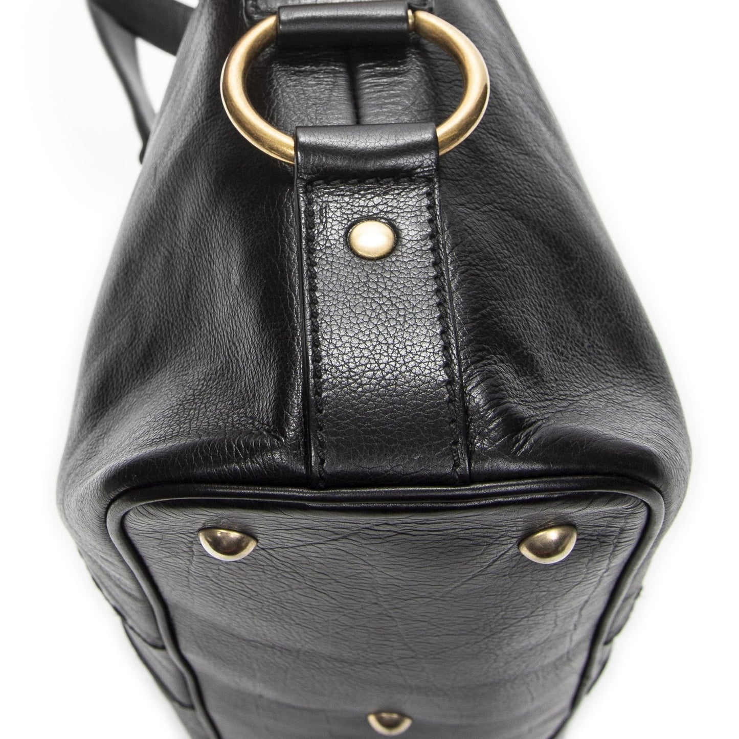 Saint Laurent Medium Muse Black Grain Calfskin Leather Shoulder Bag — view 8