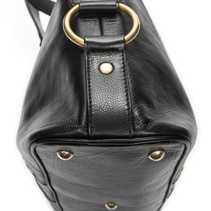 Saint Laurent Medium Muse Black Grain Calfskin Leather Shoulder Bag — view 8