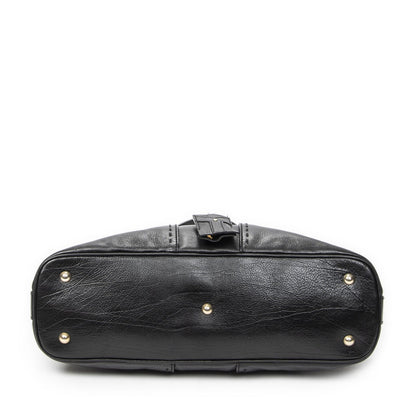 Saint Laurent Medium Muse Black Grain Calfskin Leather Shoulder Bag — view 6