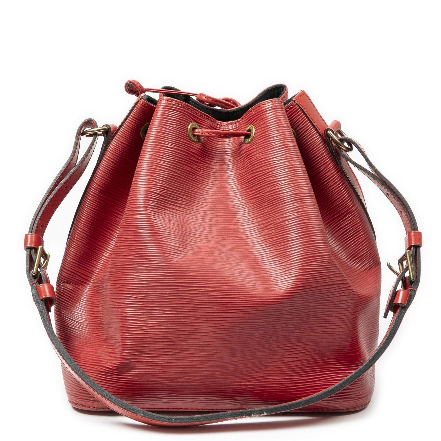 Louis Vuitton Noe Red Epi Bucket Bag — view 5