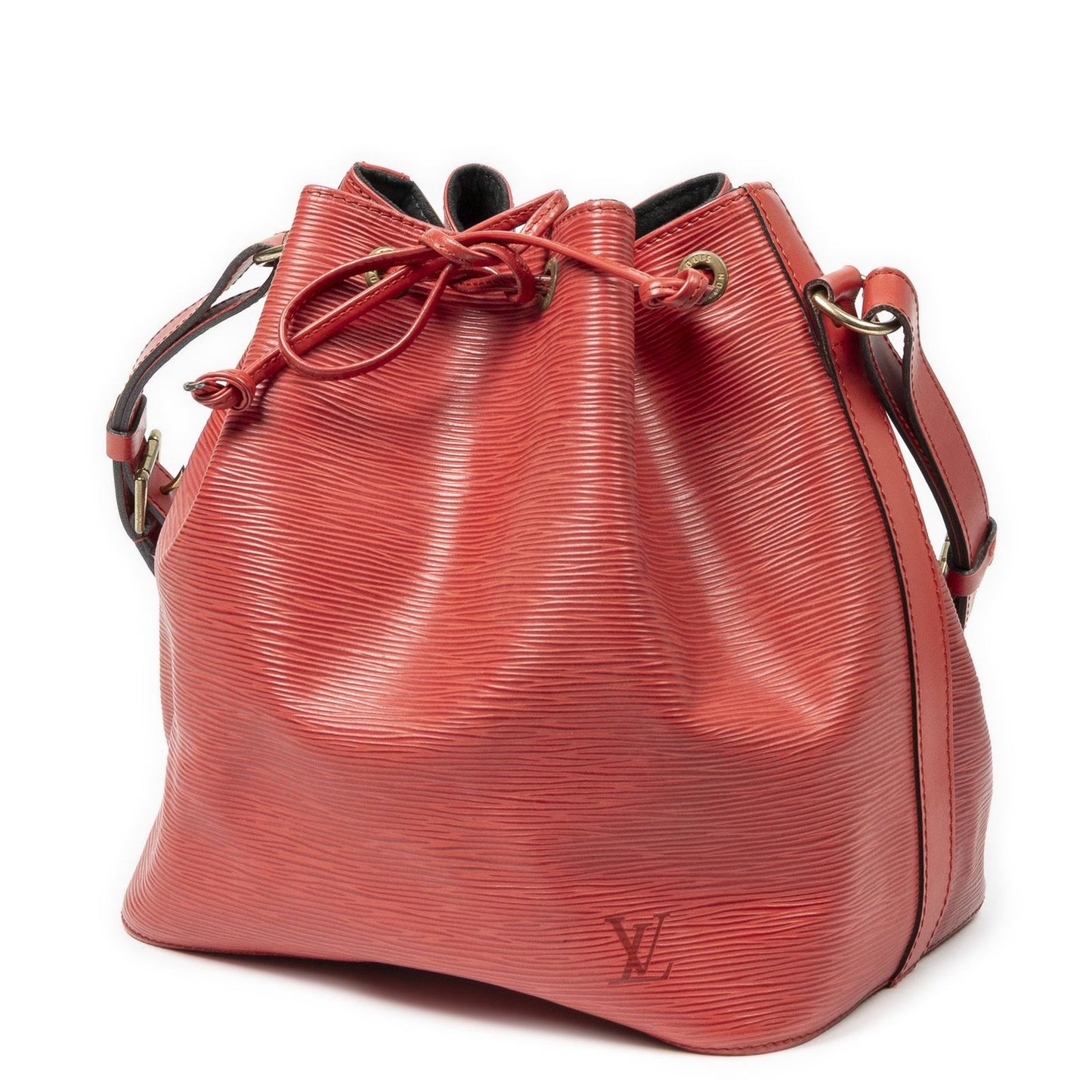 Louis Vuitton Noe Red Epi Bucket Bag — view 2