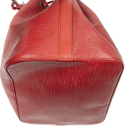 Louis Vuitton Noe Red Epi Bucket Bag — view 7