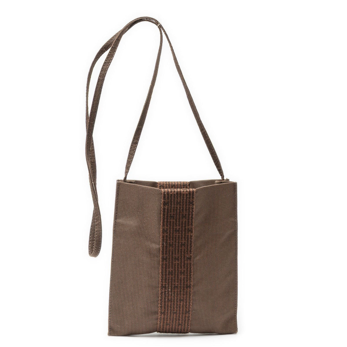 Hermes Line Pochette Brown Toile Shoulder Bag