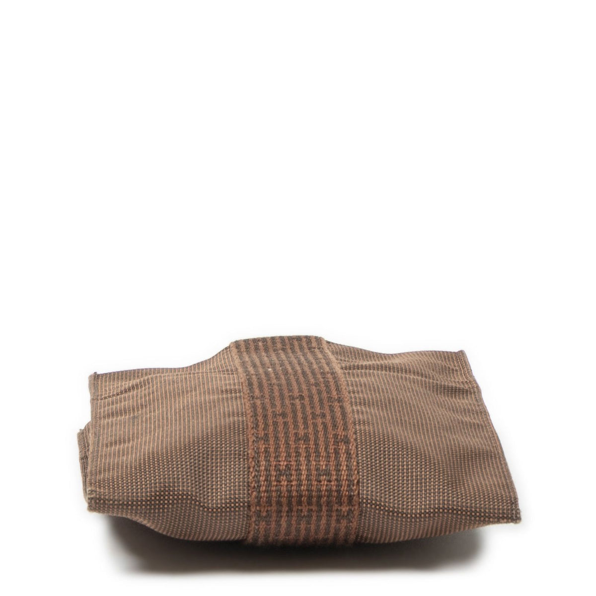 Hermes Line Pochette Brown Toile Shoulder Bag — view 6