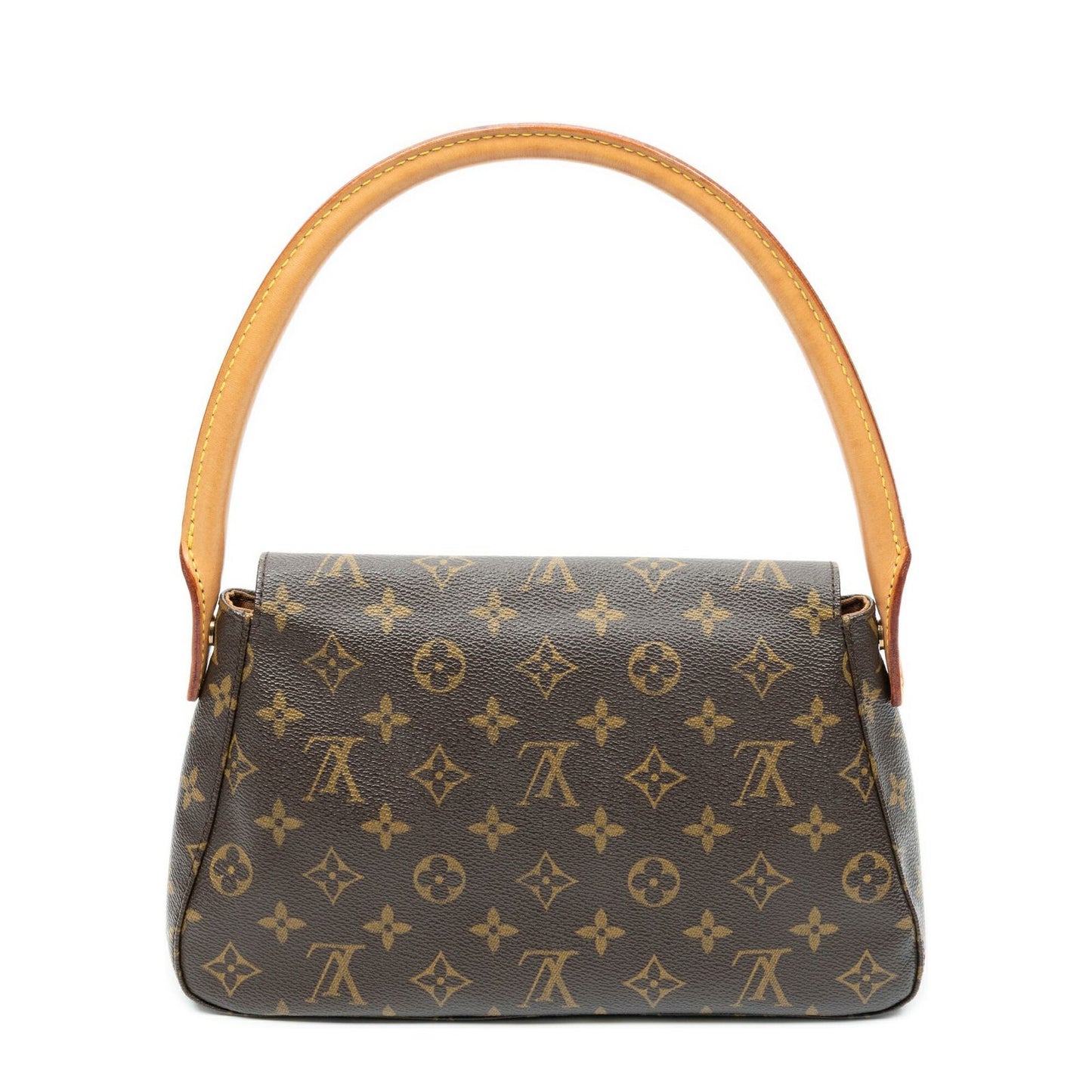 Louis Vuitton Mini Looping Brown Monogram Canvas Shoulder Bag — view 5