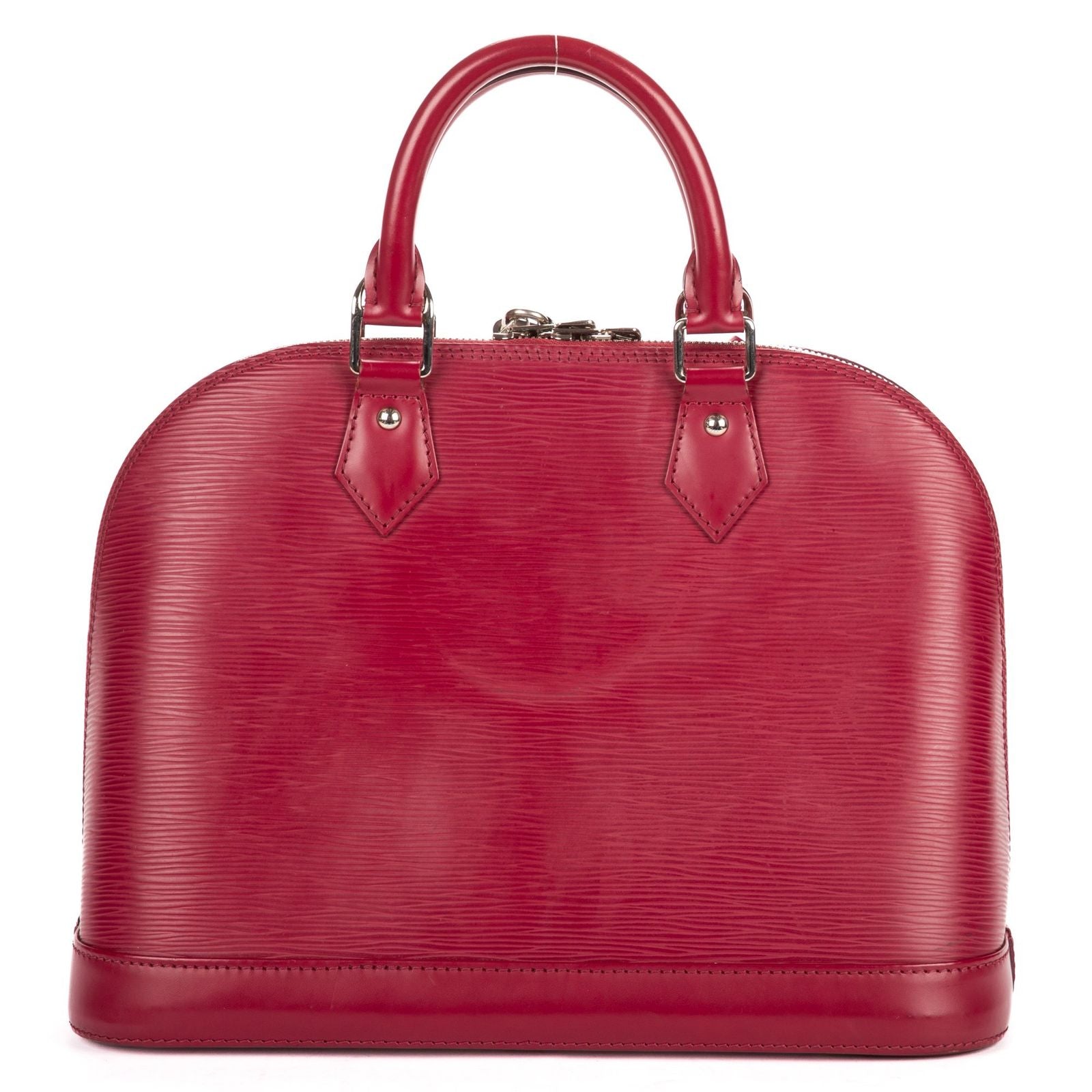 Louis Vuitton Alma Burgundy Epi Handbag — view 5
