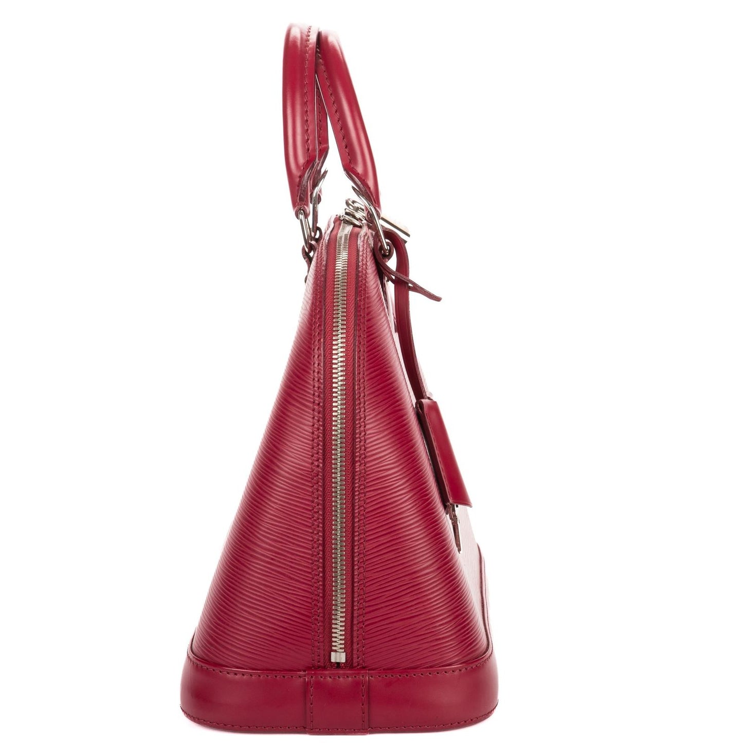 Louis Vuitton Alma Burgundy Epi Handbag — view 4