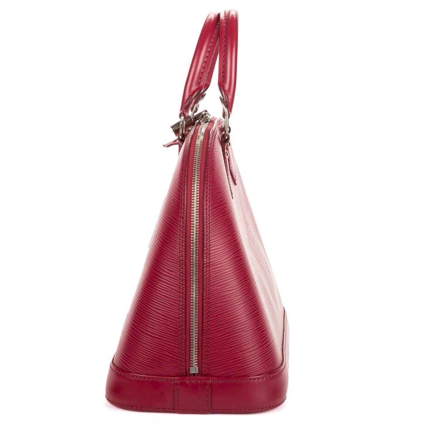 Louis Vuitton Alma Burgundy Epi Handbag — view 3