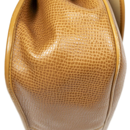 Dior Vintage CD Flap Bag Tampebbled Leather — view 8