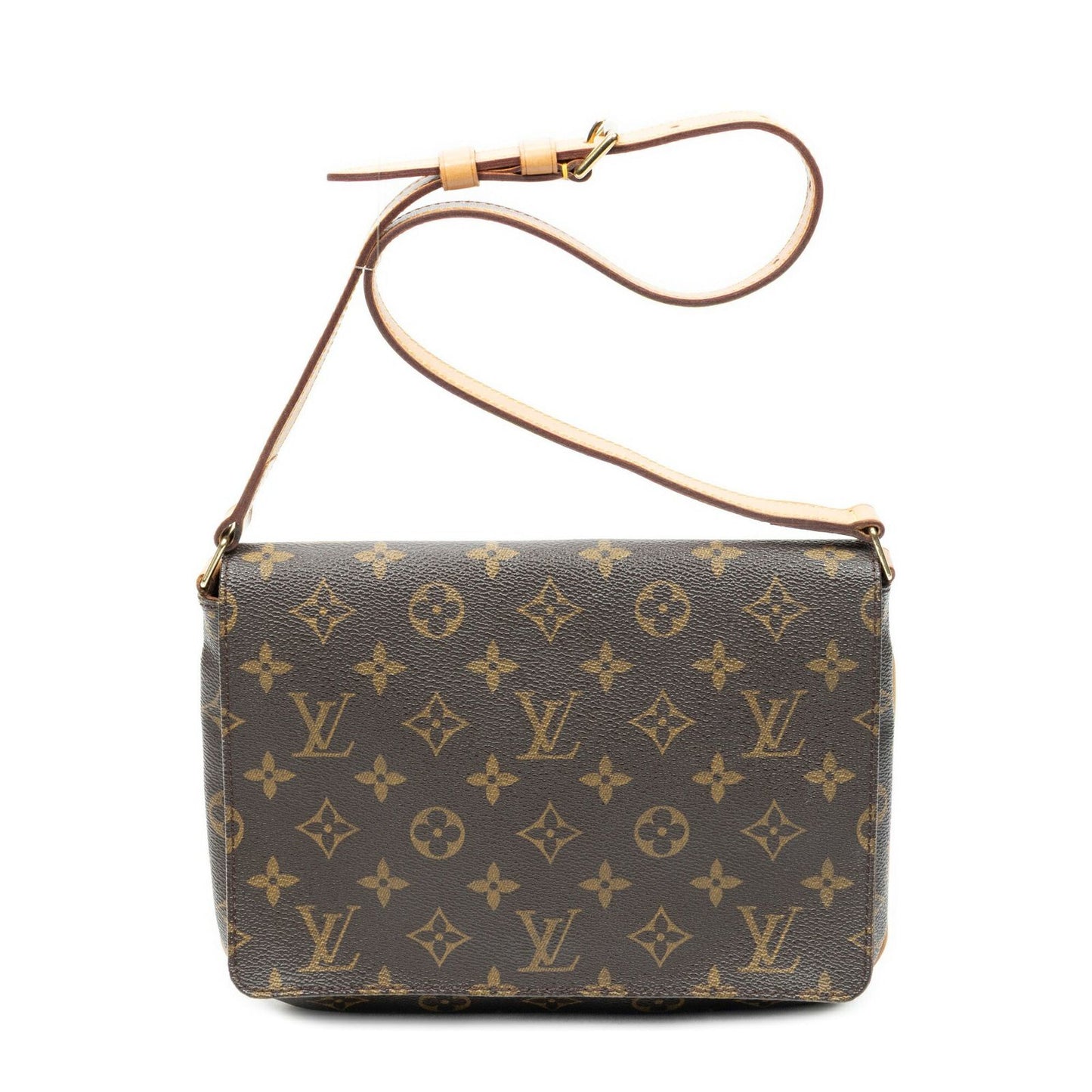 Louis Vuitton Musette Tango Brown Monogram Canvas Crossbody