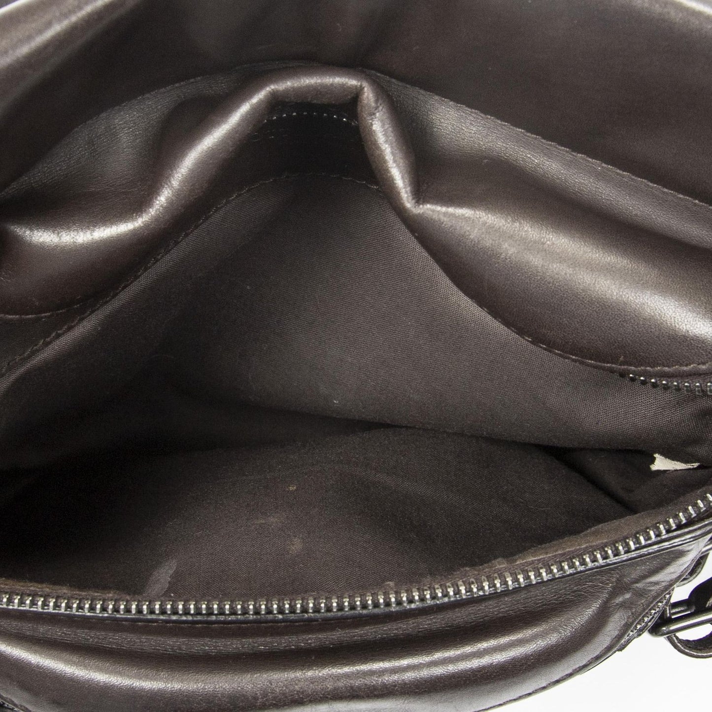 Bottega Veneta Utility Front Pocket Waist Bag Dark Brown Trim Intrecciato — view 4