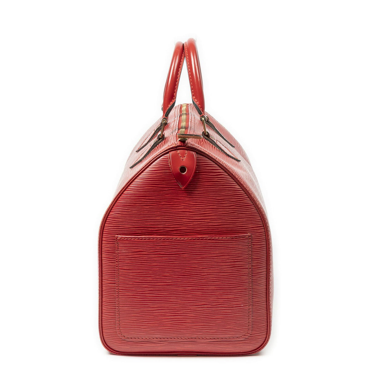 Louis Vuitton Speedy Red Epi Handbag — view 3