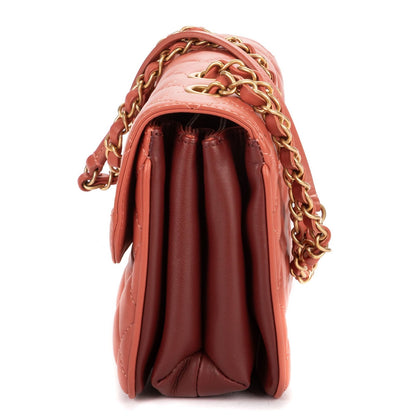 Chanel Daily Companion Flap Bag Salmon Pink Quilted Lambskin Leather — view 3