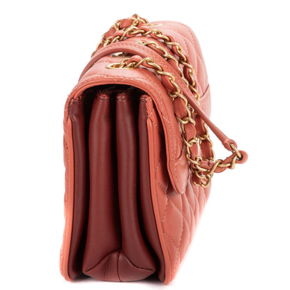 Chanel Daily Companion Flap Bag Salmon Pink Quilted Lambskin Leather — view 4