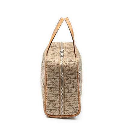 Dior Trotter Boston Beige Tan Pattern Canvas Handbag — view 4
