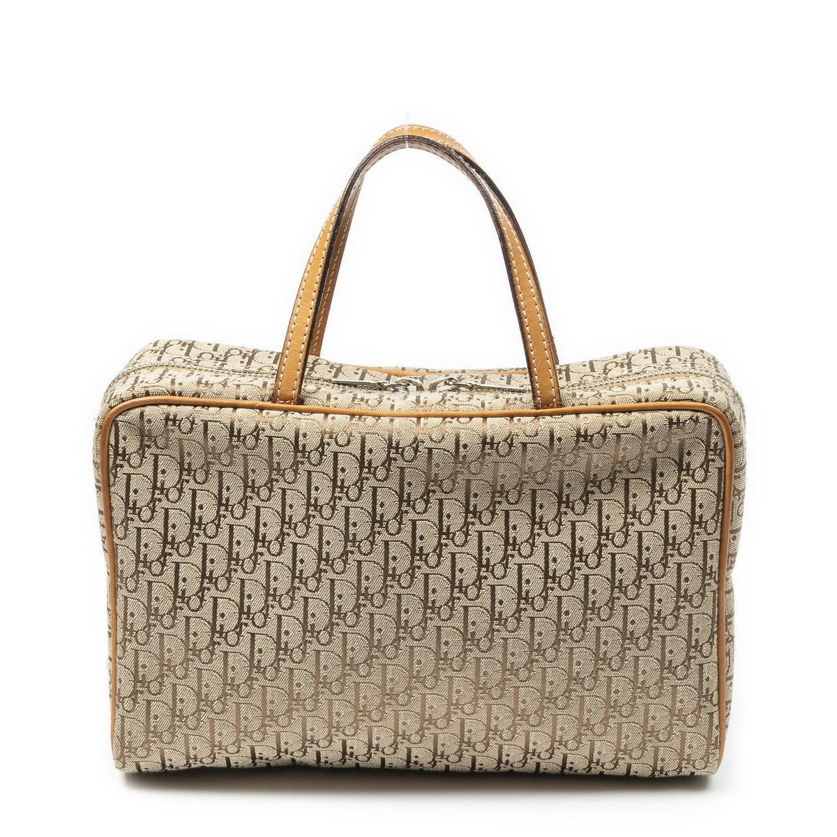 Dior Trotter Boston Beige Tan Pattern Canvas Handbag — view 5
