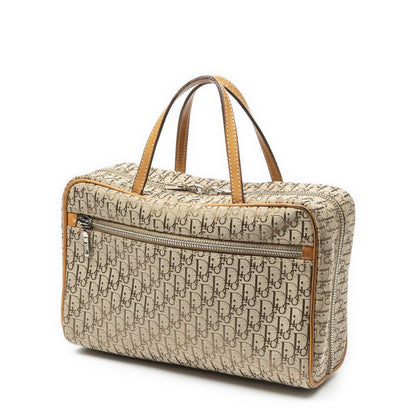 Dior Trotter Boston Beige Tan Pattern Canvas Handbag — view 2