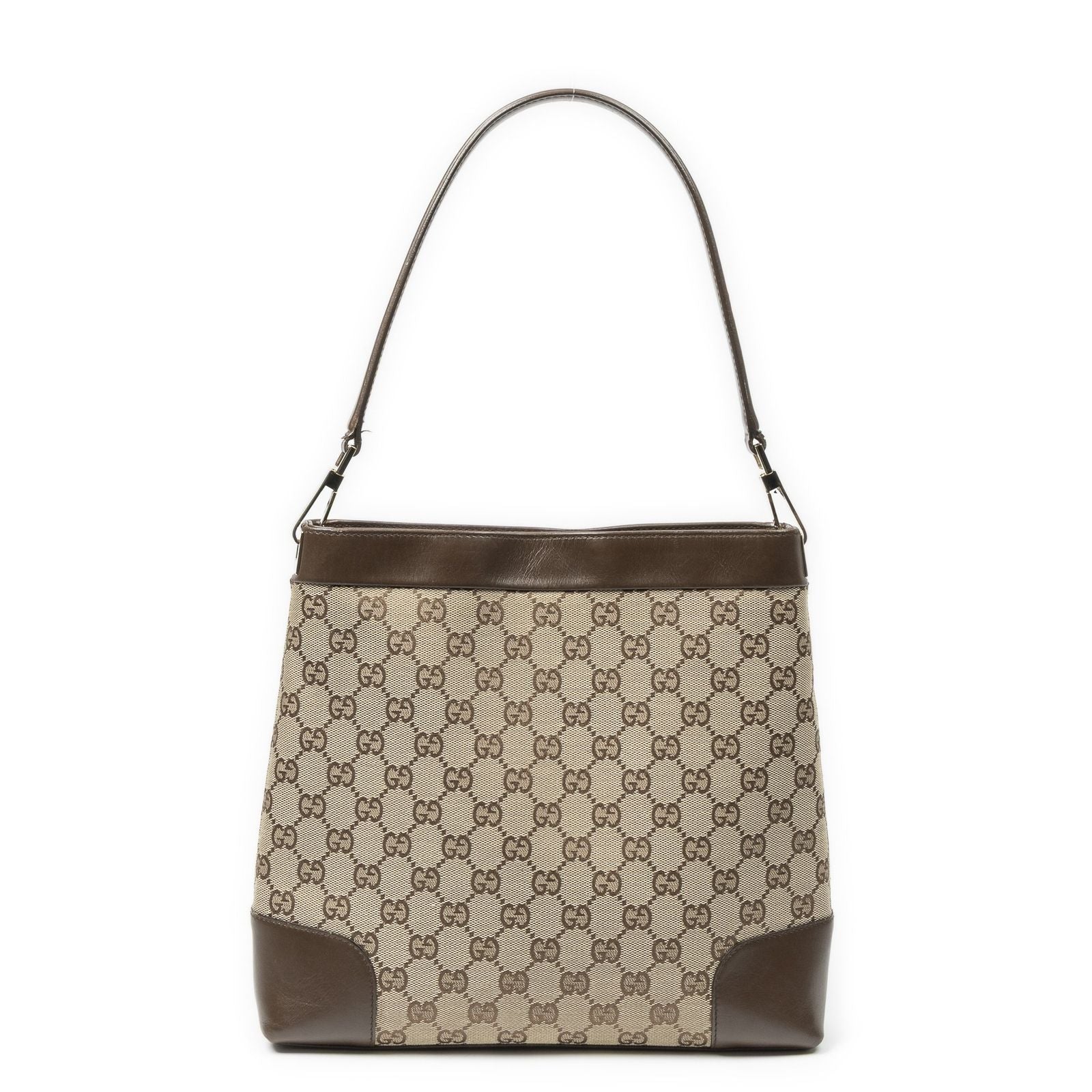 Gucci Shoulder Hobo Brown GG Canvas