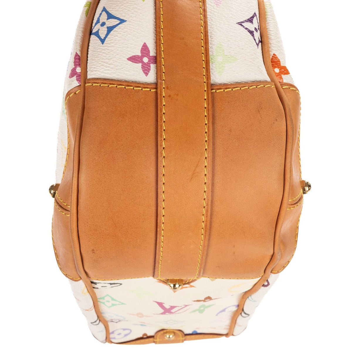 Louis Vuitton Claudia White Multicolor Monogram Shoulder Bag — view 8