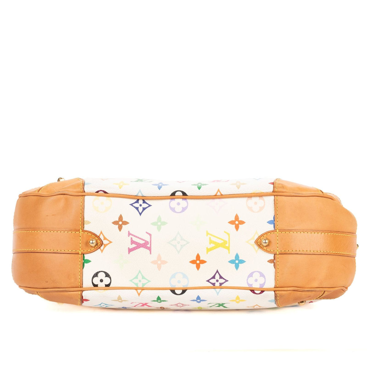 Louis Vuitton Claudia White Multicolor Monogram Shoulder Bag — view 6