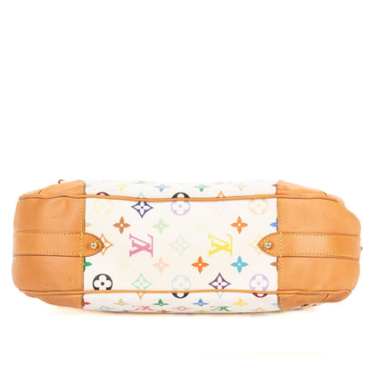 Louis Vuitton Claudia White Multicolor Monogram Shoulder Bag — view 6