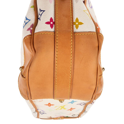 Louis Vuitton Claudia White Multicolor Monogram Shoulder Bag — view 7