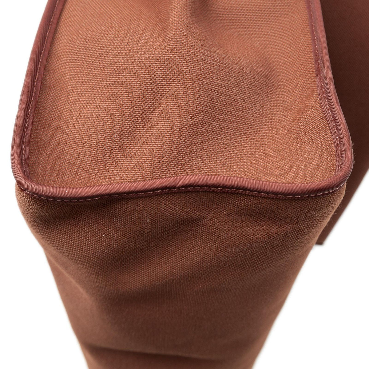 Hermes Herbag Zip Rouge H Toile Officier Handbag — view 7
