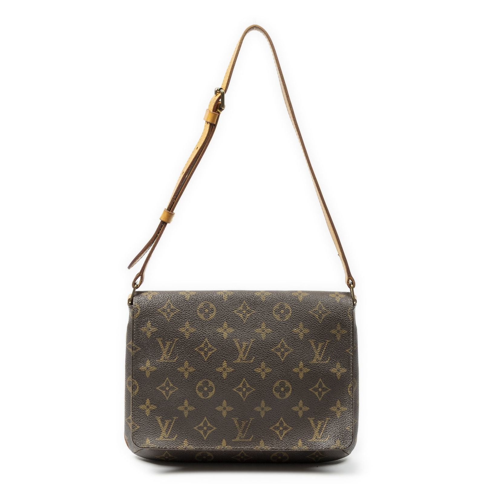 Louis Vuitton Musette Tango Brown Monogram Canvas Crossbody