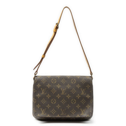 Louis Vuitton Musette Tango Brown Monogram Canvas Crossbody
