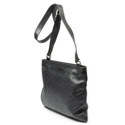 Gucci Large Square Zip Messenger Black Guccissima — view 2