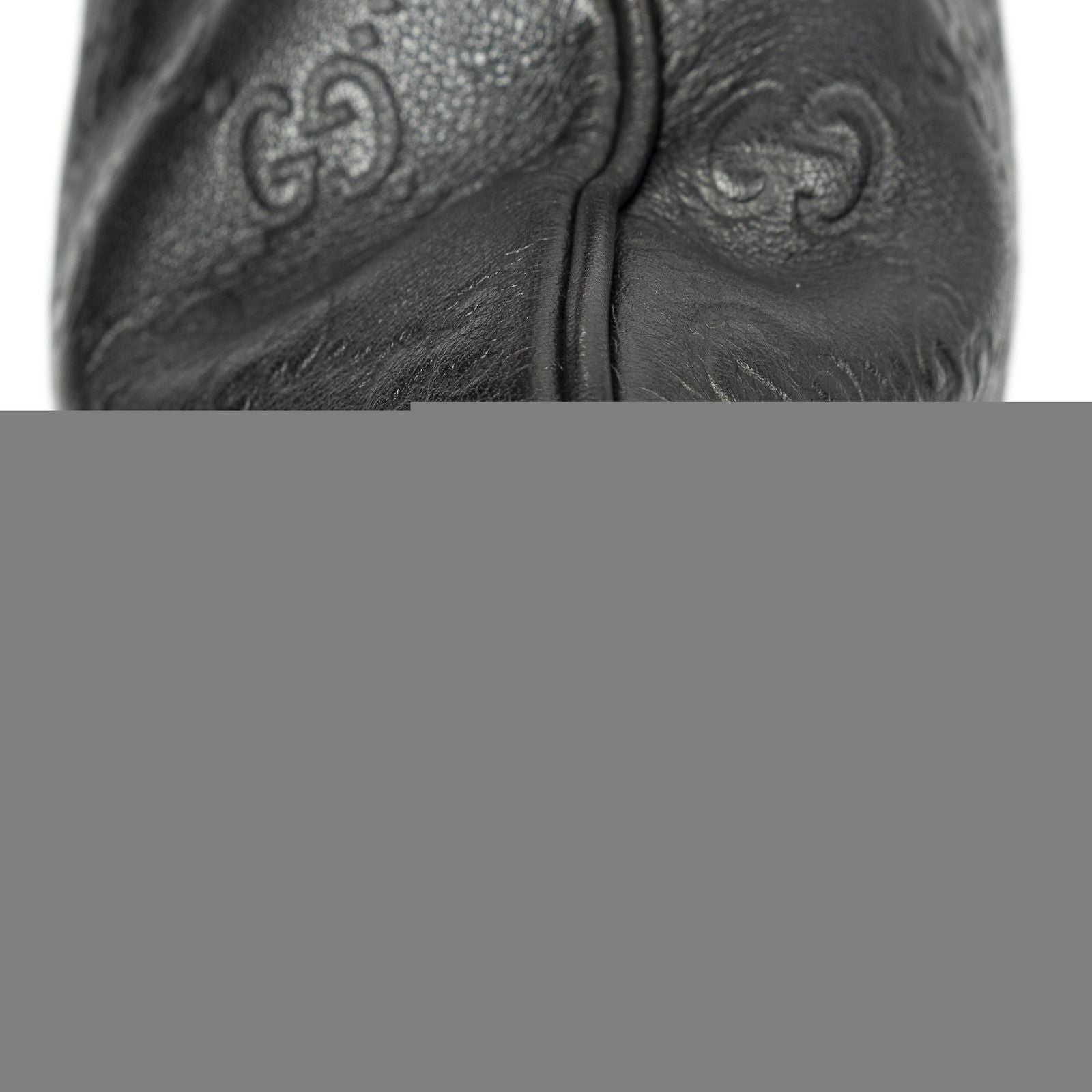 Gucci Large Square Zip Messenger Black Guccissima — view 7