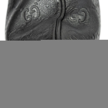 Gucci Large Square Zip Messenger Black Guccissima — view 7