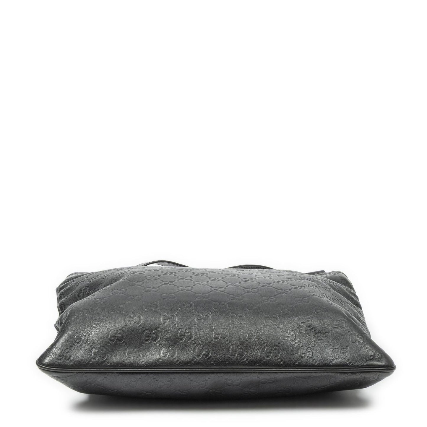 Gucci Large Square Zip Messenger Black Guccissima — view 6