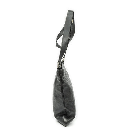 Gucci Large Square Zip Messenger Black Guccissima — view 3