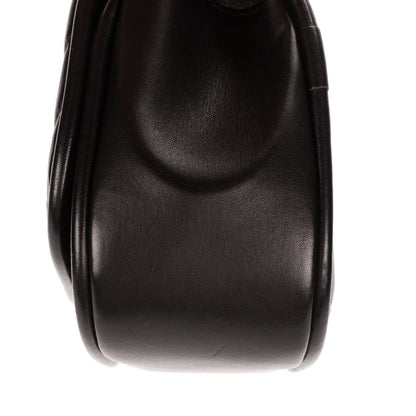 Chanel Reverse Top Handle Chevron Flap Bag Black Lambskin — view 7