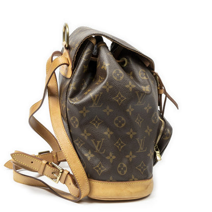 Louis Vuitton Montsouris Brown Monogram Canvas Backpack — view 4