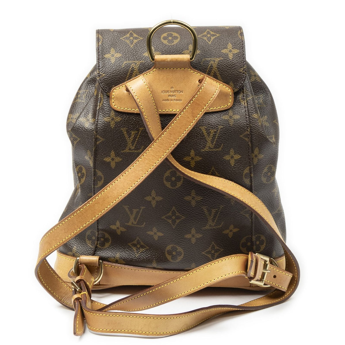Louis Vuitton Montsouris Brown Monogram Canvas Backpack — view 5