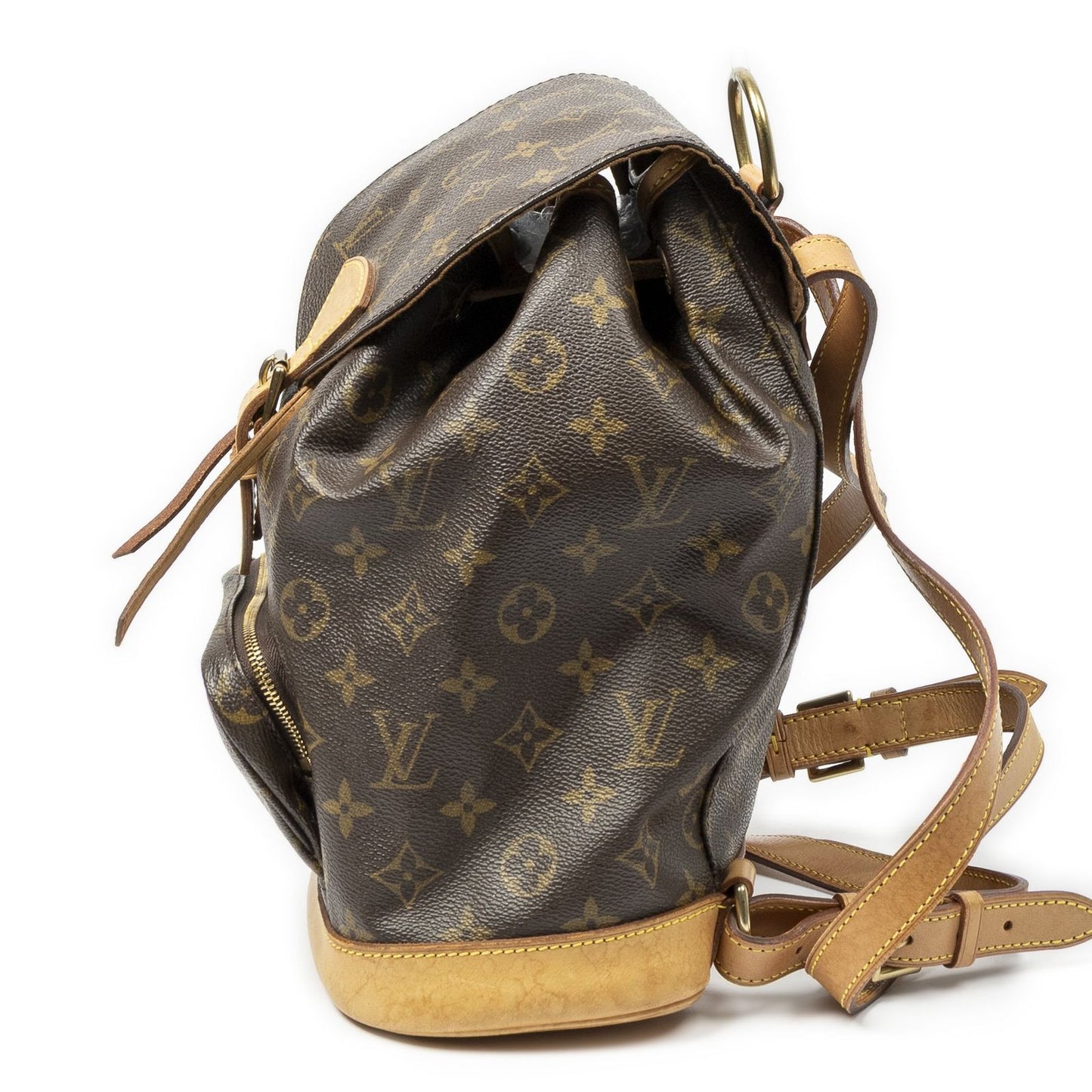 Louis Vuitton Montsouris Brown Monogram Canvas Backpack — view 3