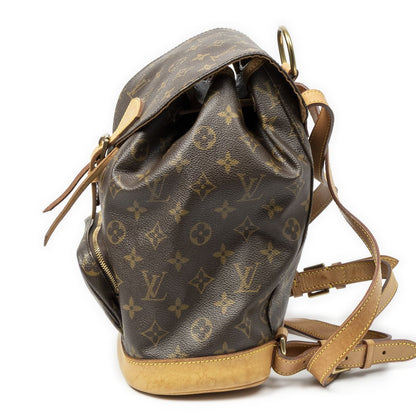 Louis Vuitton Montsouris Brown Monogram Canvas Backpack — view 3
