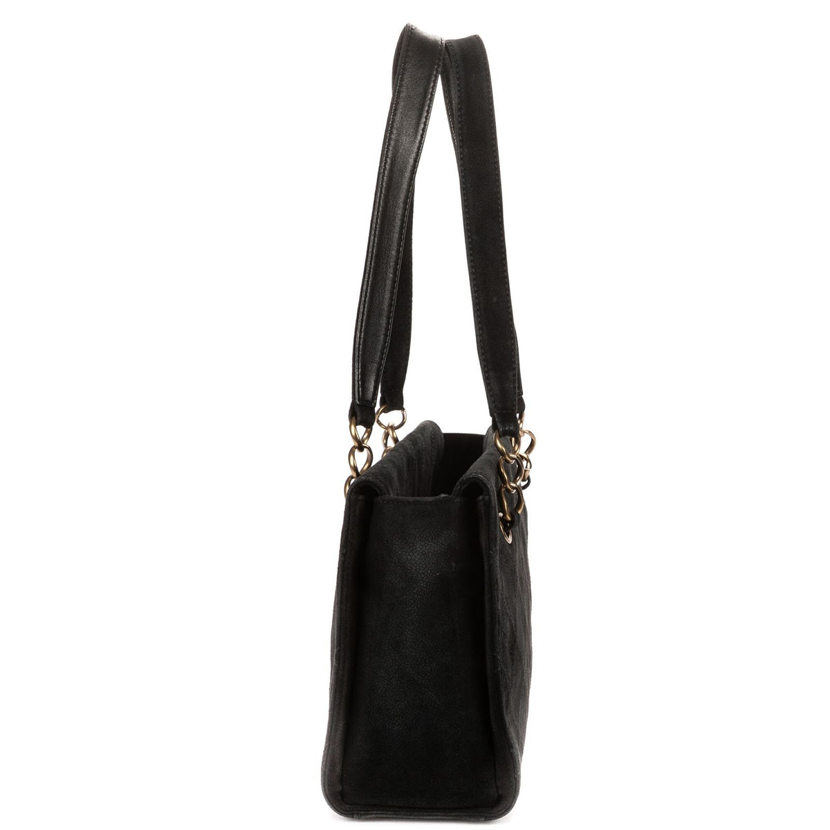 Chanel Vintage Wild Stitch Tote Black Quilted Canvas — view 3