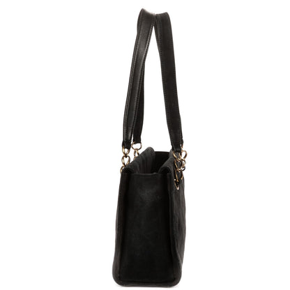 Chanel Vintage Wild Stitch Tote Black Quilted Canvas — view 3