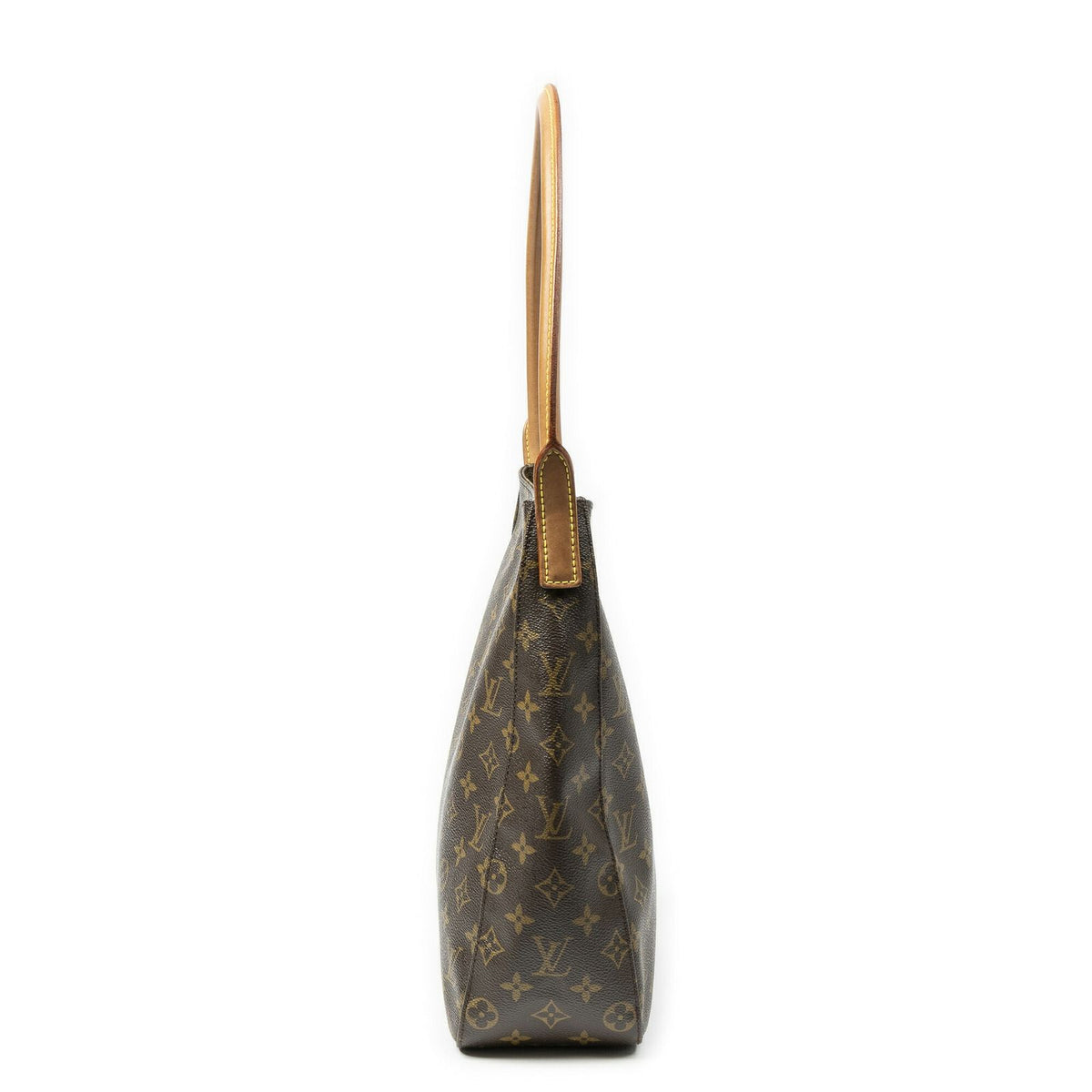Louis Vuitton Looping Brown Monogram Canvas Shoulder Bag — view 4