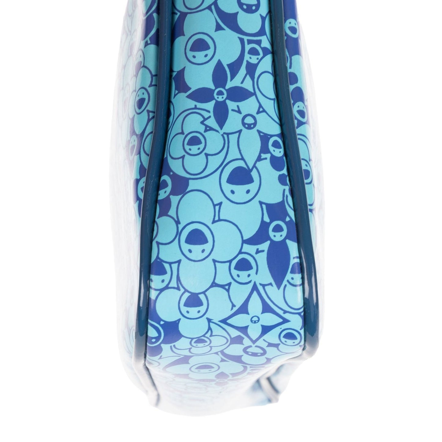 Louis Vuitton Limited Edition Takashi Murakami Cosmic Blossom Pochette Blue — view 7