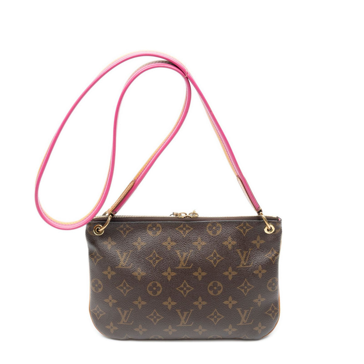 Louis Vuitton Lorette Brown Monogram Canvas Shoulder Bag — view 5