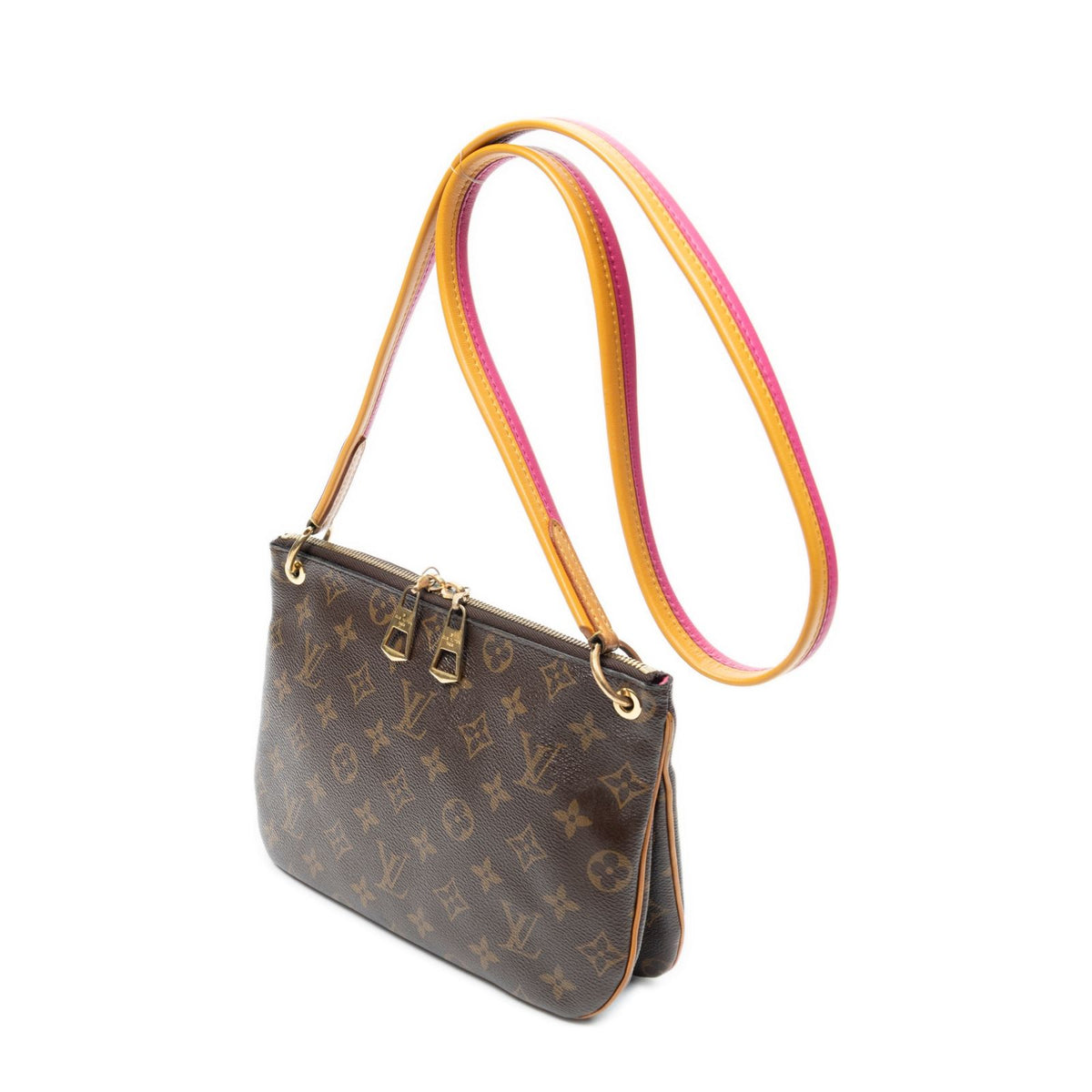 Louis Vuitton Lorette Brown Monogram Canvas Shoulder Bag — view 2