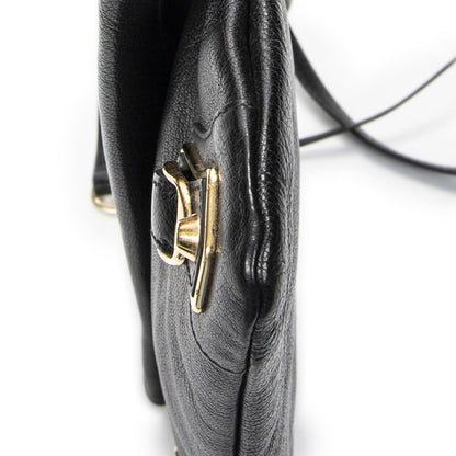 Balenciaga Metallic Edge Envelope Clutch Crossbody Black Grain Calfskin Leather — view 8